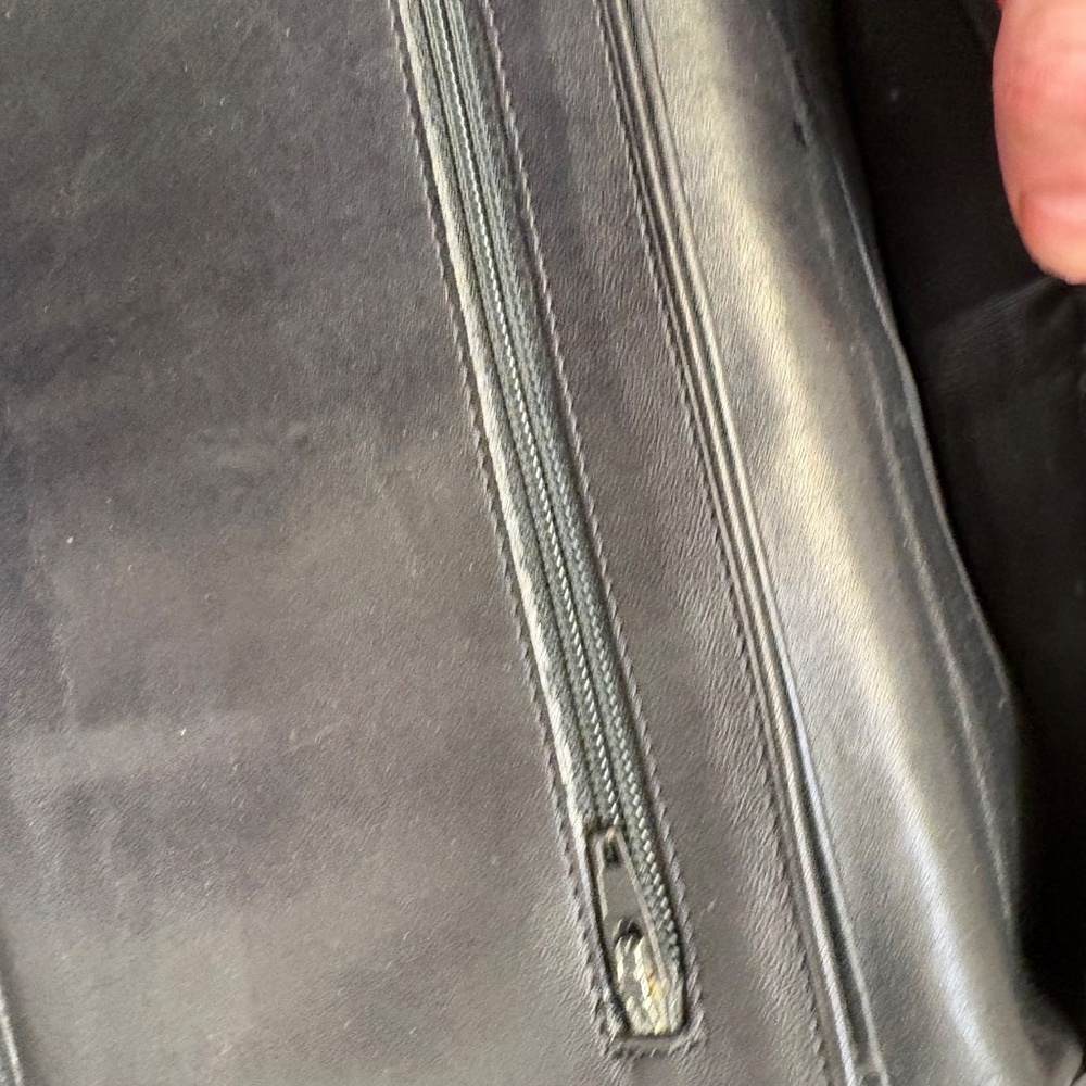 Gianni Versace black leather vintage clutch bag rare - Picture 7 of 10